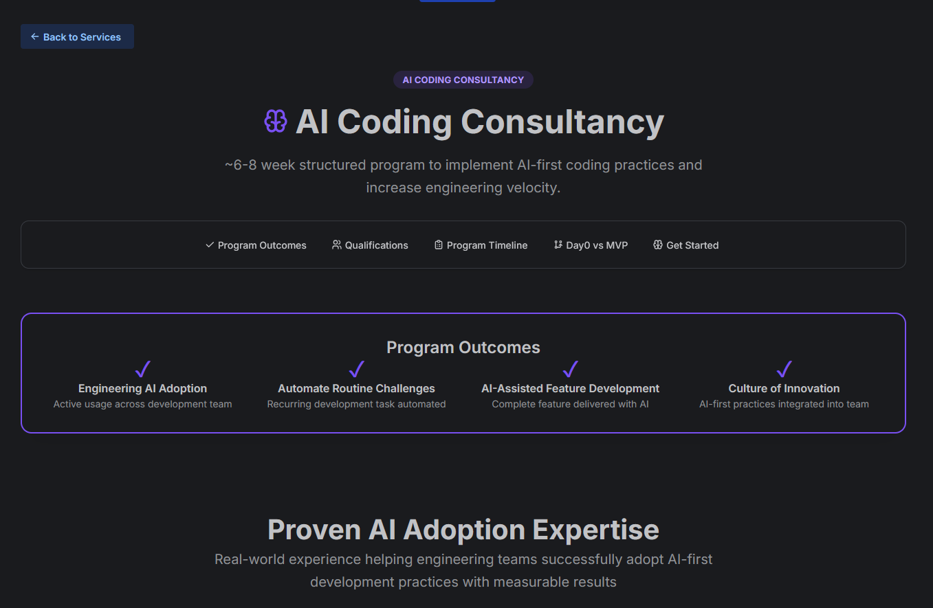Meta website demonstration with interactive scrolling